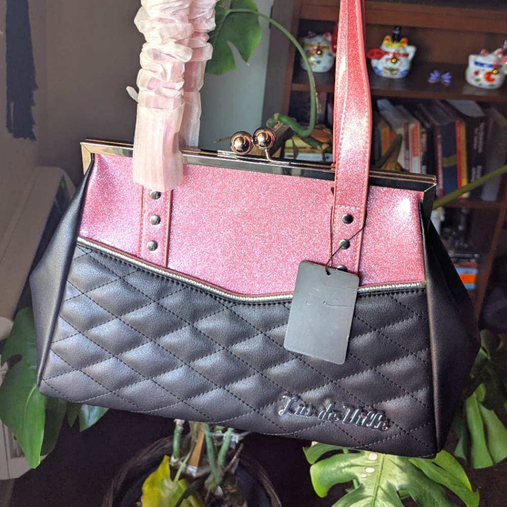 NWT Lux De Ville Pin-Up Rockabilly Sparkle Purse